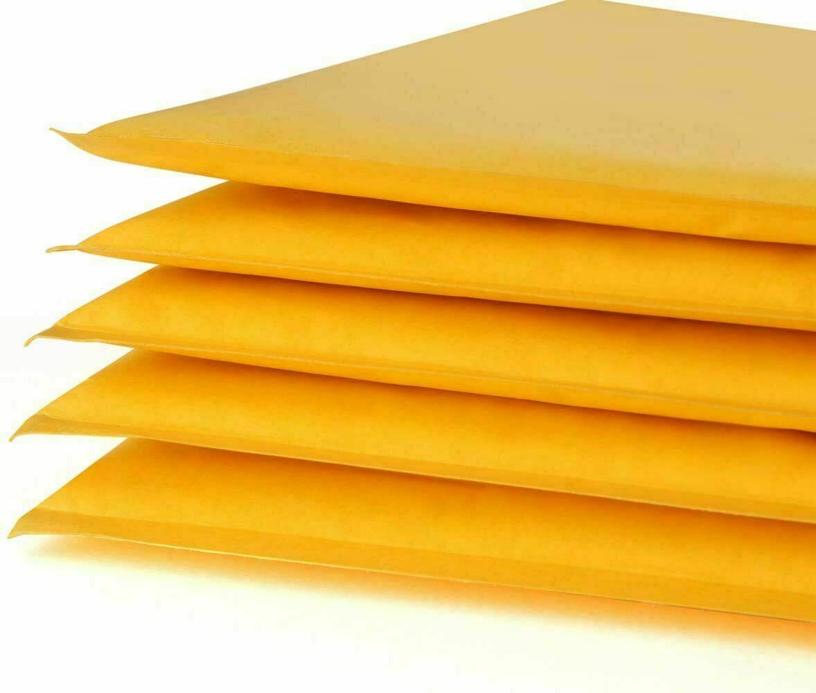 50 Pack - 7.25"x12" #1 Kraft Bubble Mailers Padded Envelope Shipping Bags Seal!