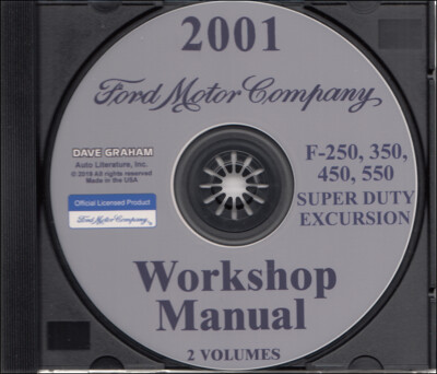 2001 Ford Excursion and Super Duty Factory Shop Manual CD 2 Volume Repair Set