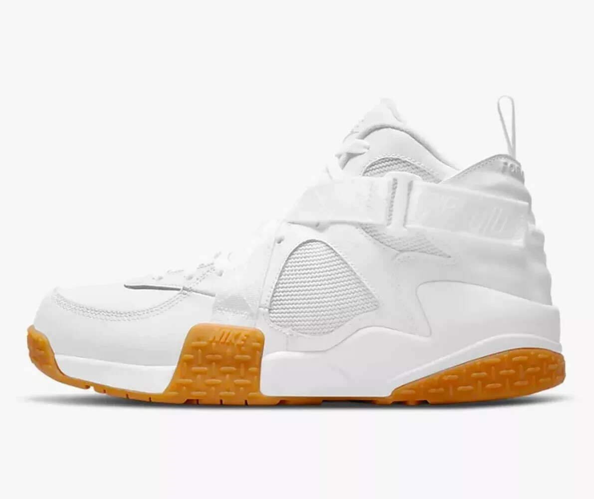 Nike Air Raid Shoes White Gum Retro Sneakers Basketball DJ5974-100 Mens Size 8