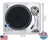 Classic Turntable Record Player DJ Decks Vinyl Record DJ Mixer Vintage Mouse Pad Mat Mousepad 8.6 X 7.1 in