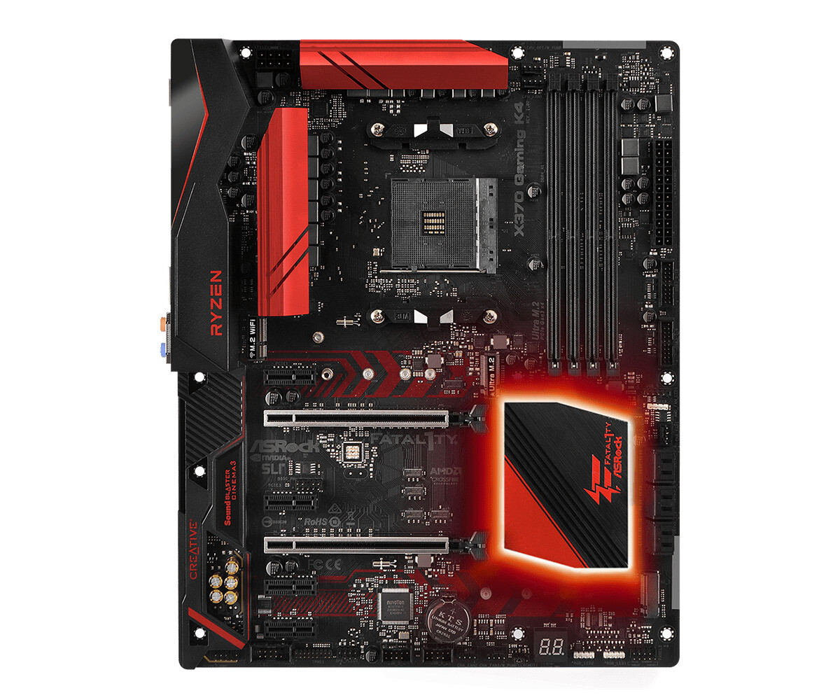 ASRock X370 Gaming K4 Motherboard AMD X370 Socket AM4 DDR4 M.2 ATX