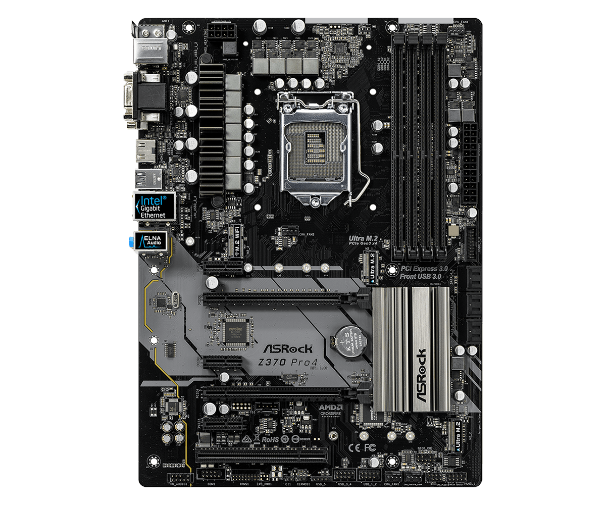 ASRock Z370 Pro4 LGA 1151 Z370 HDMI USB 3.1 2 Ultra M.2 DDR4 ASRock Z370 Pro4 LGA 1151 Z370 HDMI USB 3.1 2 Ultra M.2 DDR4
