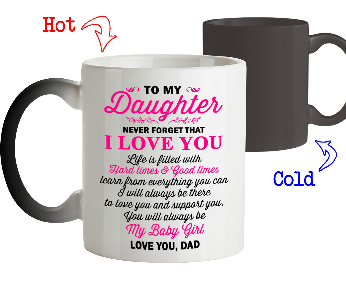 to my daughter mug from dad