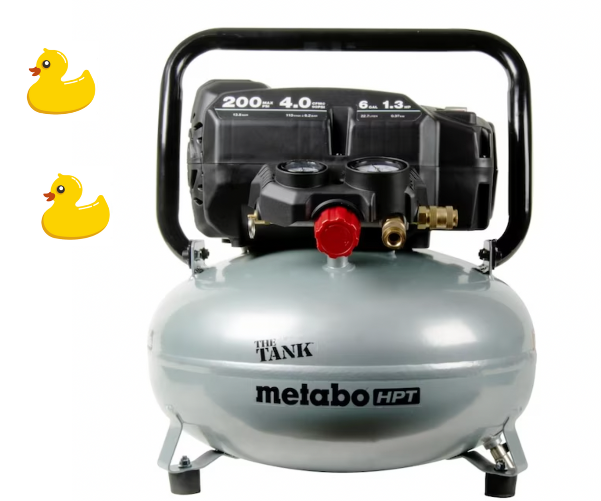 ~Metabo HPT 6- Gallons Portable 200 Psi Pancake Air Compressor, EC914SM