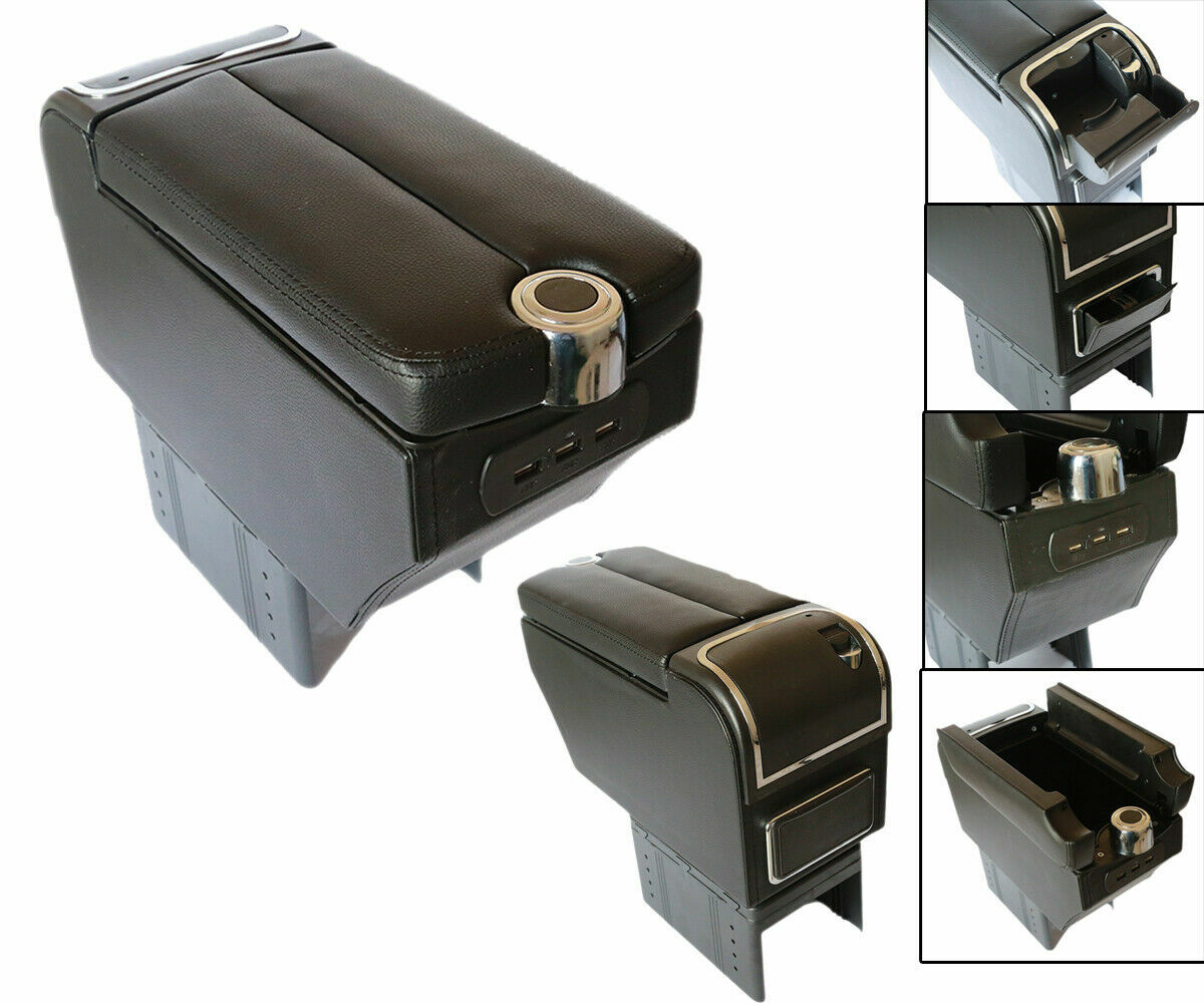 Bracciolo Universale Portaoggetti Auto Posacenere Per Auto 3 Usb Sdoppiatore