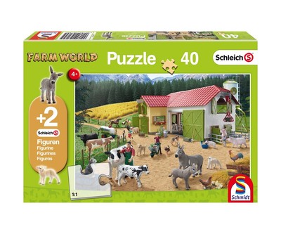 Schmidt Spiele Children Puzzle 40 Pieces a Day IN The Schleich Farm From 4 J
