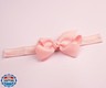 Yheahin 3pcs Baby Girl Bows Headband Chiffon Flower Hairband for Newborn Infant Toddler Soft Elastic Hair Bow Accessories for Baby Birthday Party (Pink, Standard size)