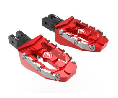 Adj Off-road Pilot Pedals Kit (Ø6 ) Red Dbk Ducati Supersport 950 S 2021 2024