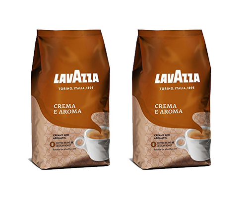 Lavazza Crema e Aroma Whole Bean Coffee Blend, Medium Roast,