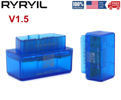 ELM327 V1.5 Bluetooth OBD2 Code Reader For Android Torque Super Diagnostic New