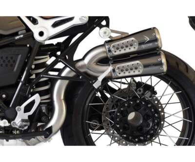 2 Exhaust Mufflers High Position Hp Corse GP07 Black for BMW R Nine T 2021 2023
