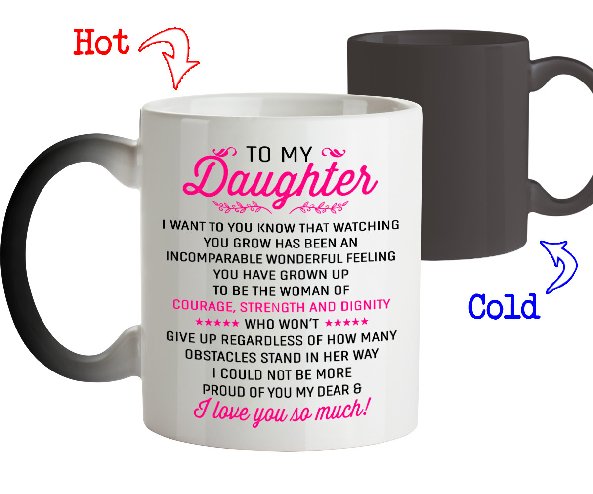 to my daughter mug from mom