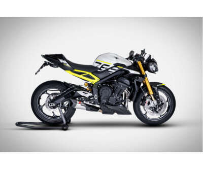 Racing Komplette Auspuff ZARD EDELSTAHL TRIUMPH STREET