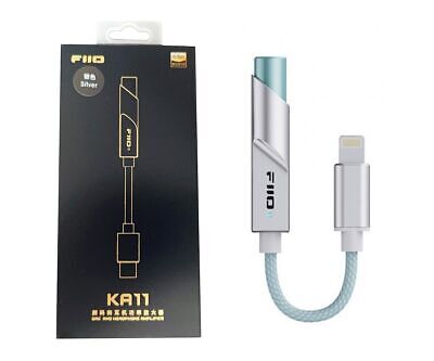 Fiio KA11 DAC and Headphone Amplifier (Lightning, Silver Fiio KA11 DAC and Headphone Amplifier (Lightning, Silver