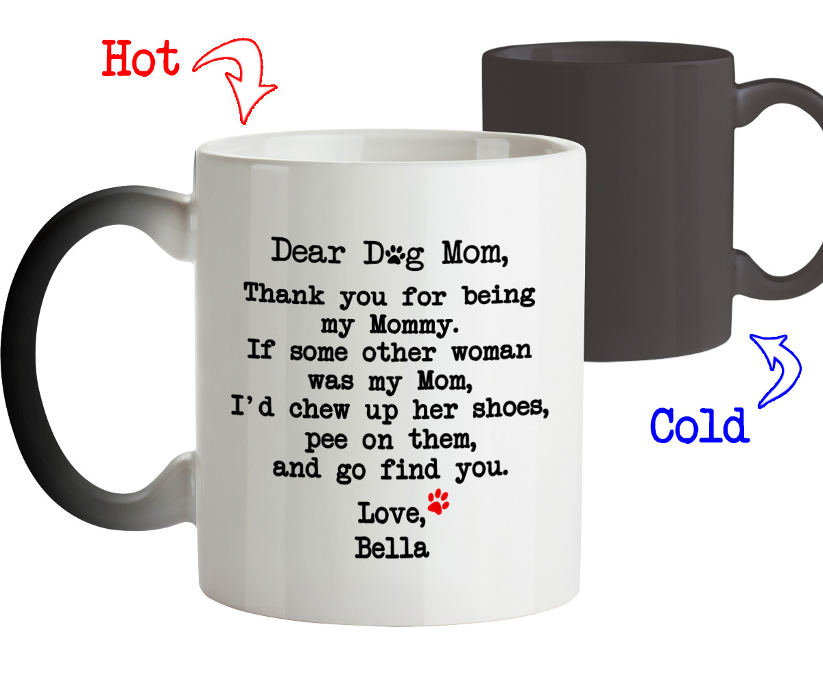 dear dog mom coffee mug