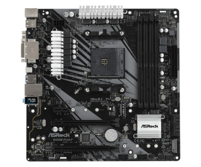 ASRock B450M Pro4-F HDMI USB 3.2 M.2 DDR4 Socket AM4 AMD Micro ATX Motherboard