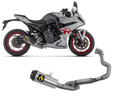 Full System Titanium Exhaust Works ARROW Carby End Cap