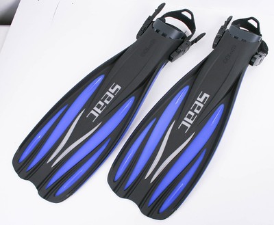 Seac GP100 Schwimmflossen Tauchsport Blau/Schwarz/Weiß S/M