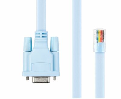 Cisco Blue Cat 5e DB9F to RJ45 Router Console Cable 72-3383-01 ( NEW )