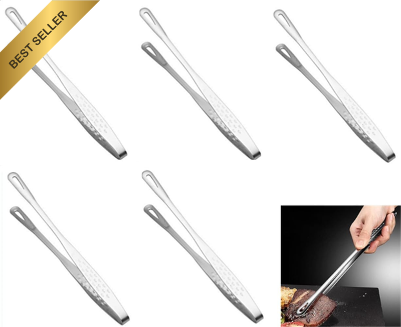 Stainless Steel Kitchen Tongs | Multifunction Cooking Tongs,For Cooking Stainles