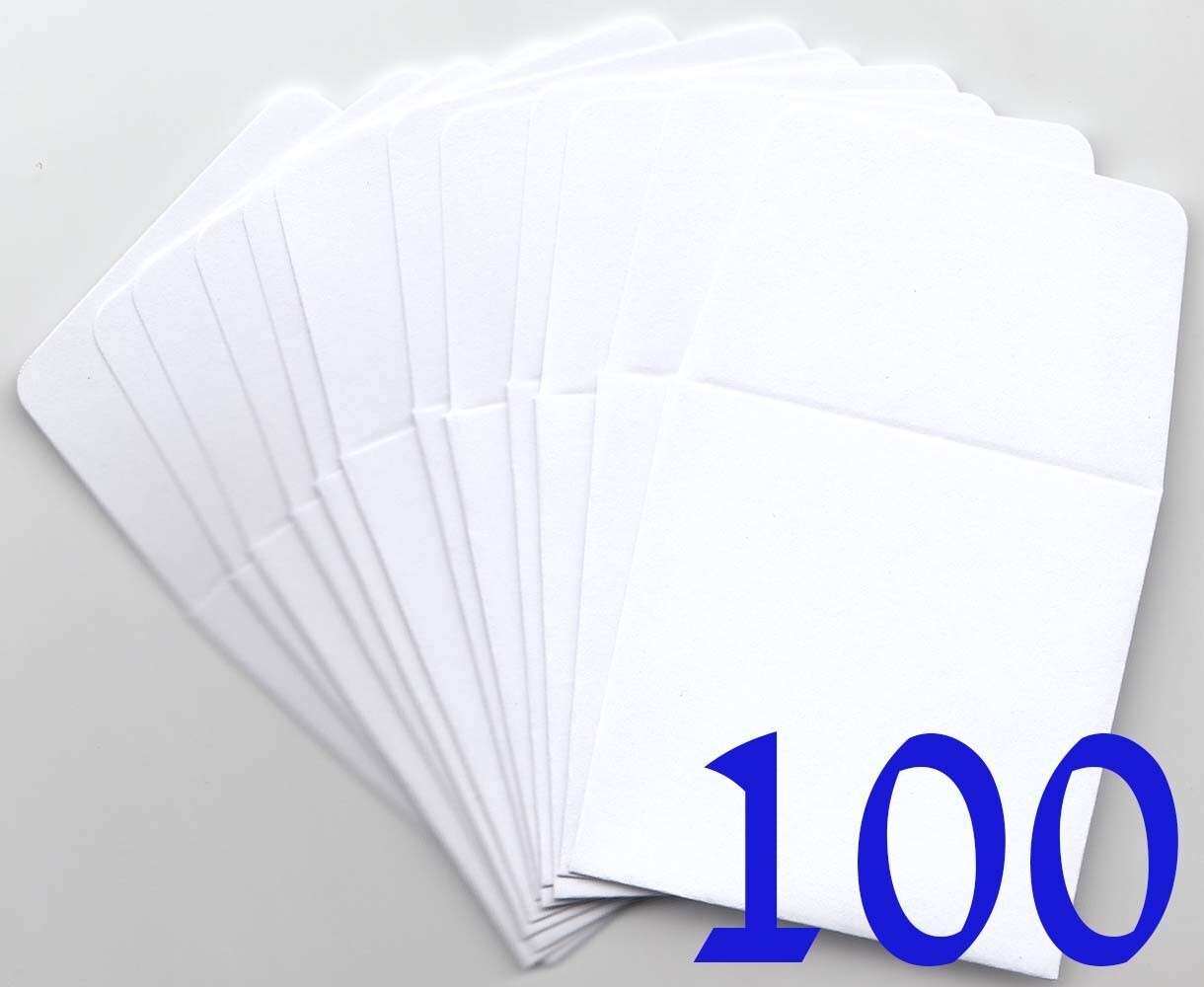 White Archival 2x2 Paper Coin Envelopes Pack Of 100 Safe Storage By