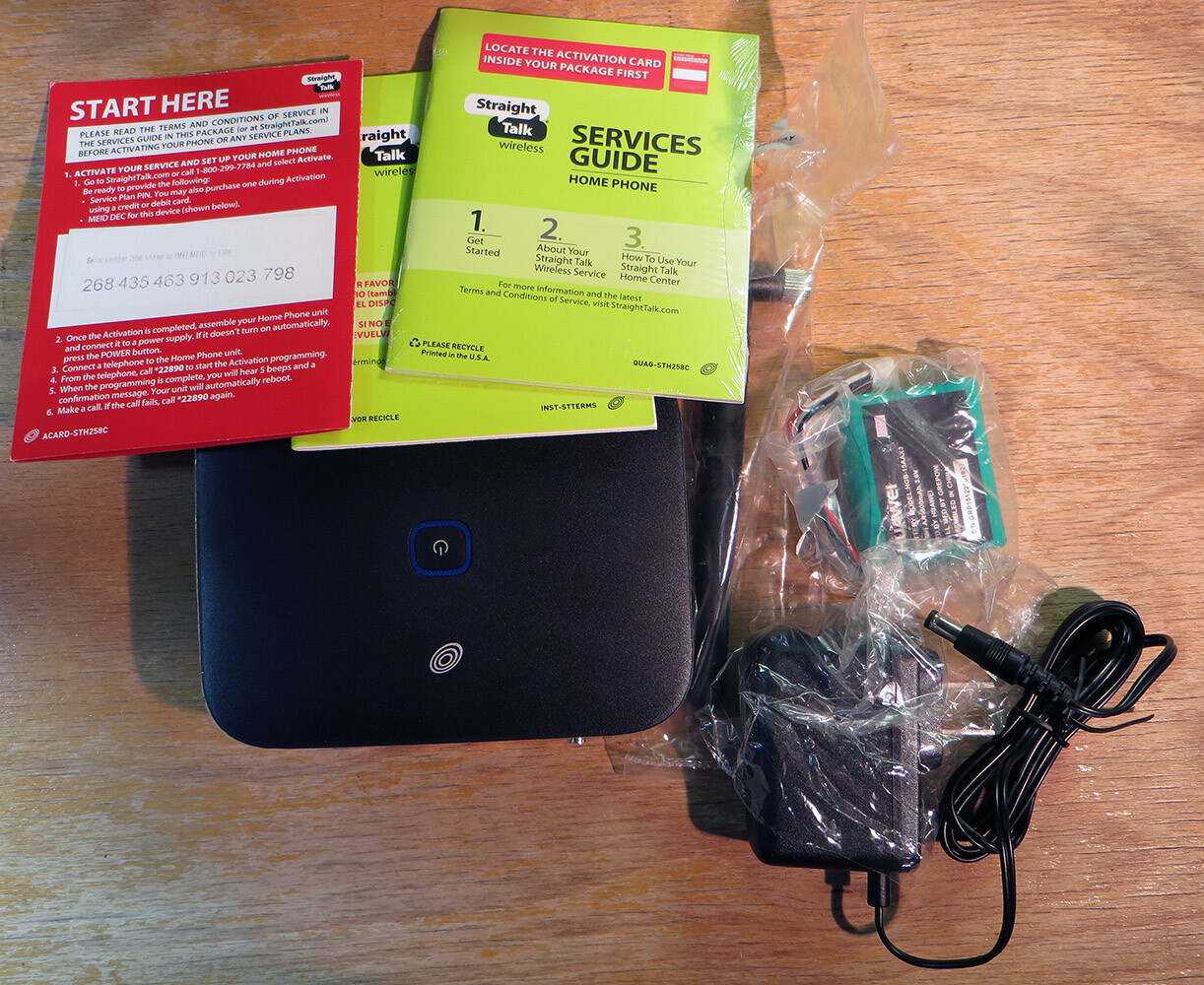 STRAIGHT TALK WIRELESS HOME PHONE HUAWEI H258C OPEN BOX