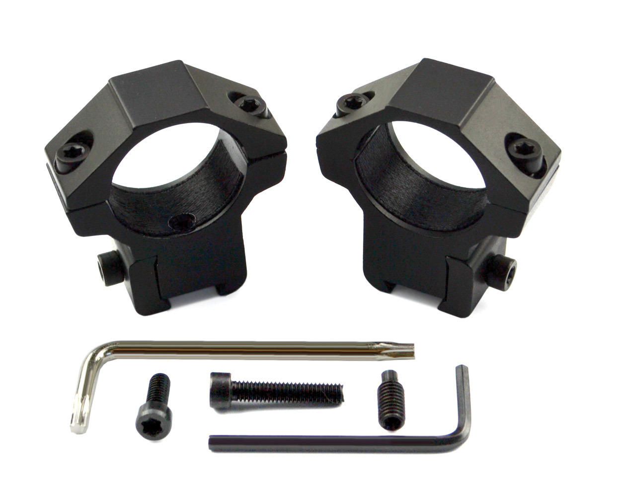 1" DOVETAIL 3/8 Scope Rings ONE INCH 25mm Medium Profile Air Rifle .22
