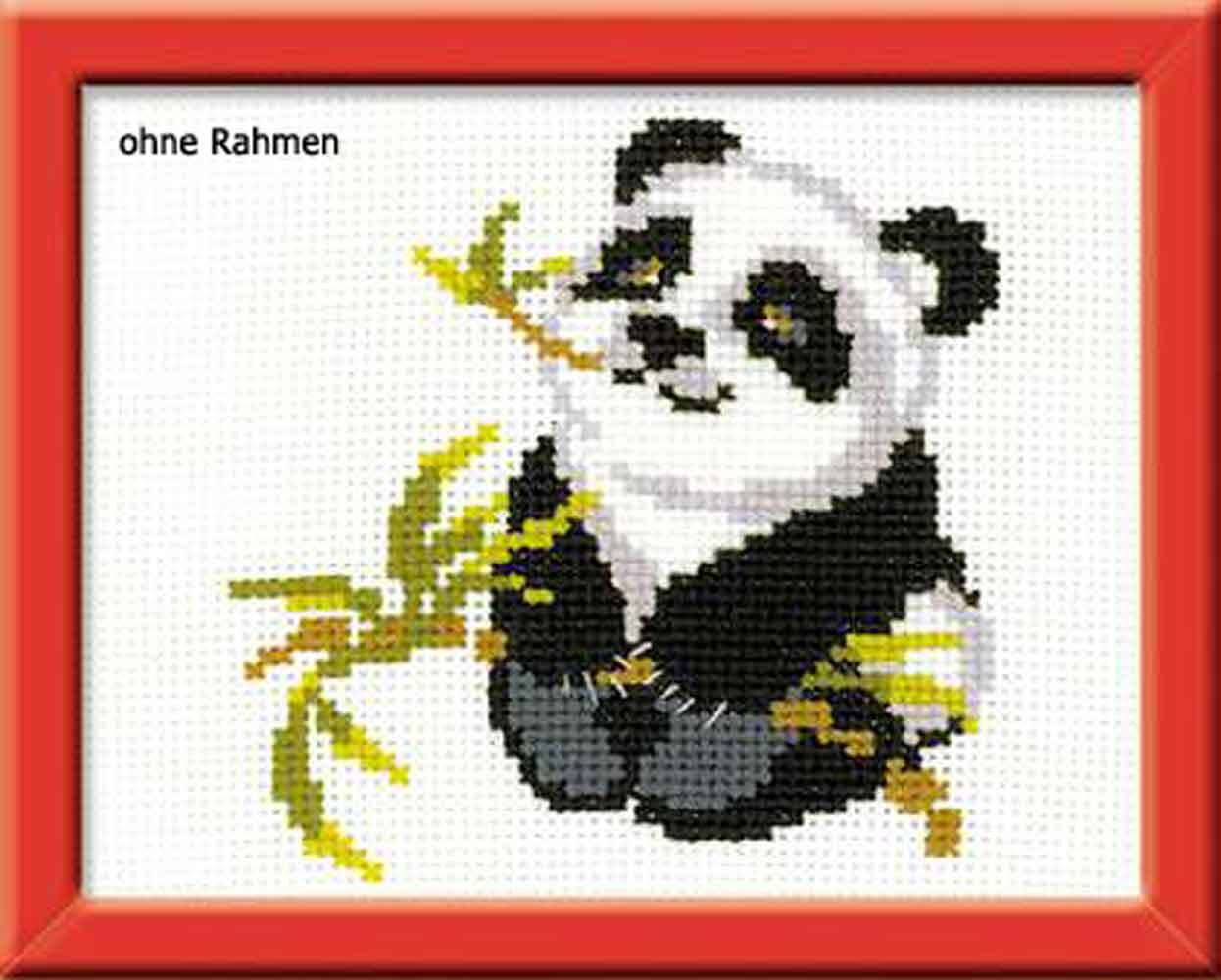 Riolis counted cross stitch Kit Panda, DIY