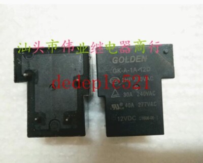3pcs NEW GOLDEN GK-A-1A-12D Electromagnetic Power Relay for Home Appliances