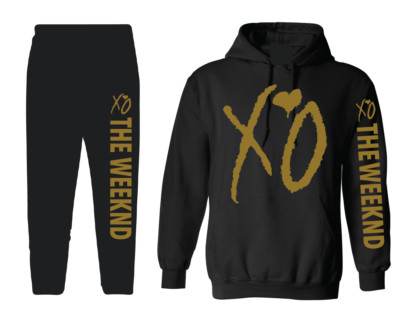 XO The Weeknd  hoodie & sweatpants set outfit sweatsuit hoodie & sweatpants