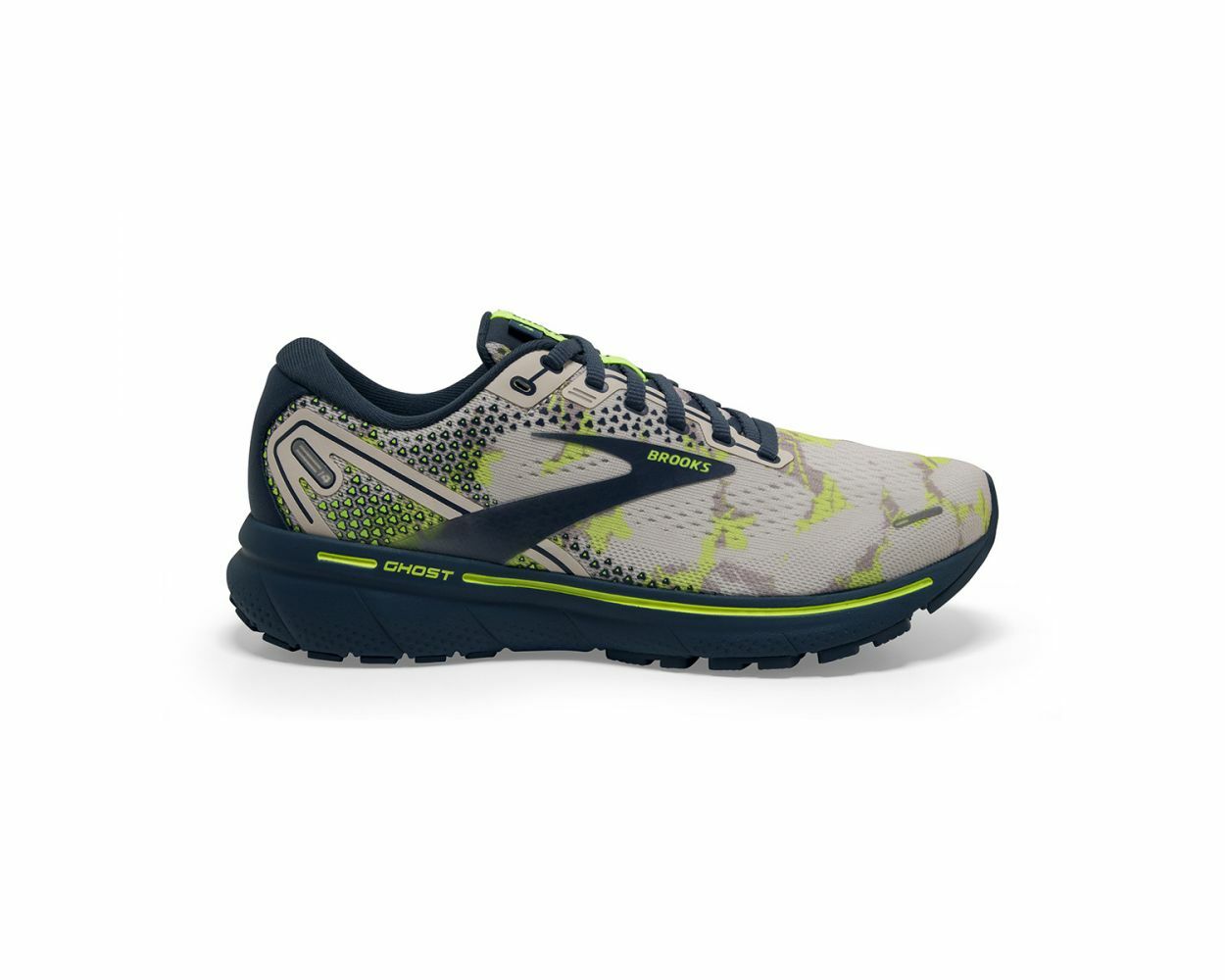 

ЖЕНЩИНЫ Brooks Ghost 14 Camo Кроссовки Moonbeam Nightlife Темно-синий, Multicolor, Brooks Ghost 14
