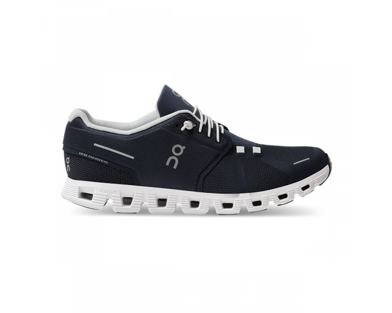 New ON MEN'S CLOUD 5 Midnight White Dark Blue Running Shoes