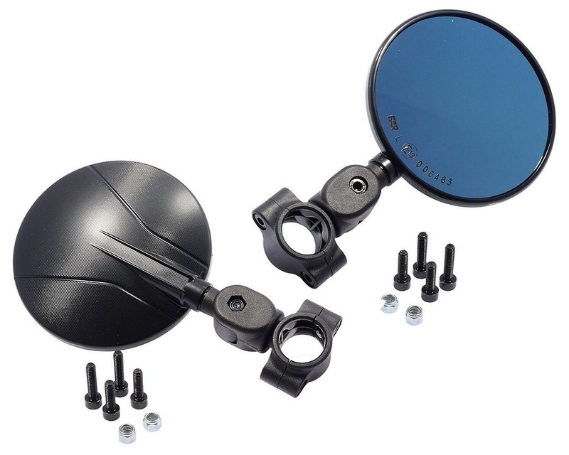 Spiegel Paar Far Flexi Schwarz E-GeprÃ¼Ft Verstellbar FÃ¼R 22-24 Mm Enduro Mofa