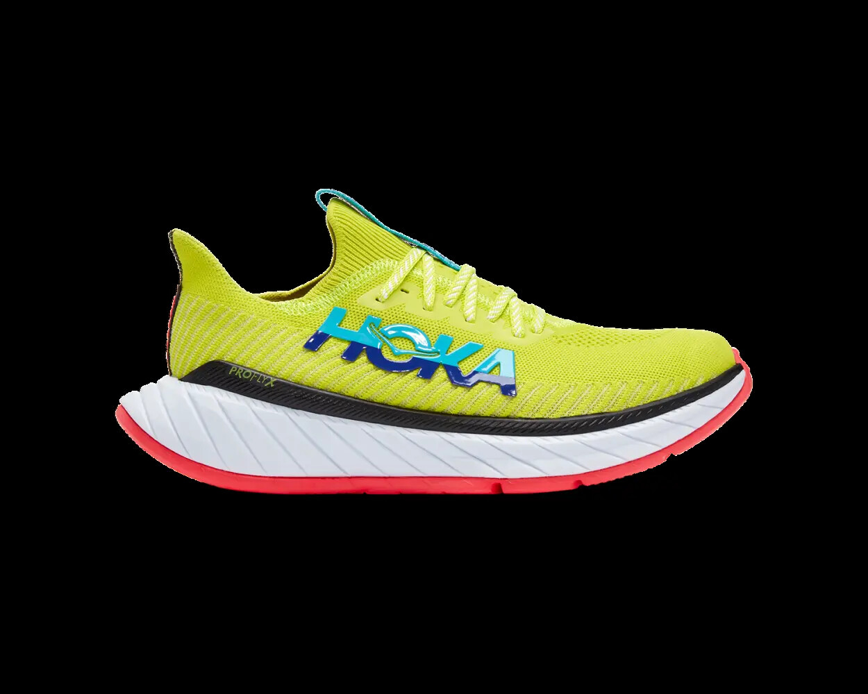 Мужские HOKA ONE ONE HOKA MENS CARBON X 3 ZEST PACK Evening Primrose Scuba Blue