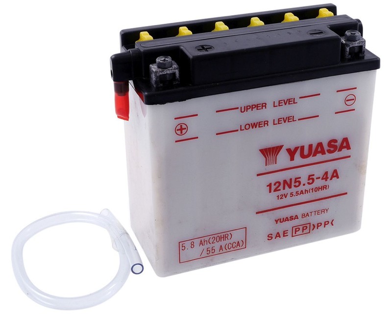 Batterie Yuasa 12n5.5-4a Ohne SÃ¤Urepack FÃ¼R Yamaha Wr125r, X125 De071 De072