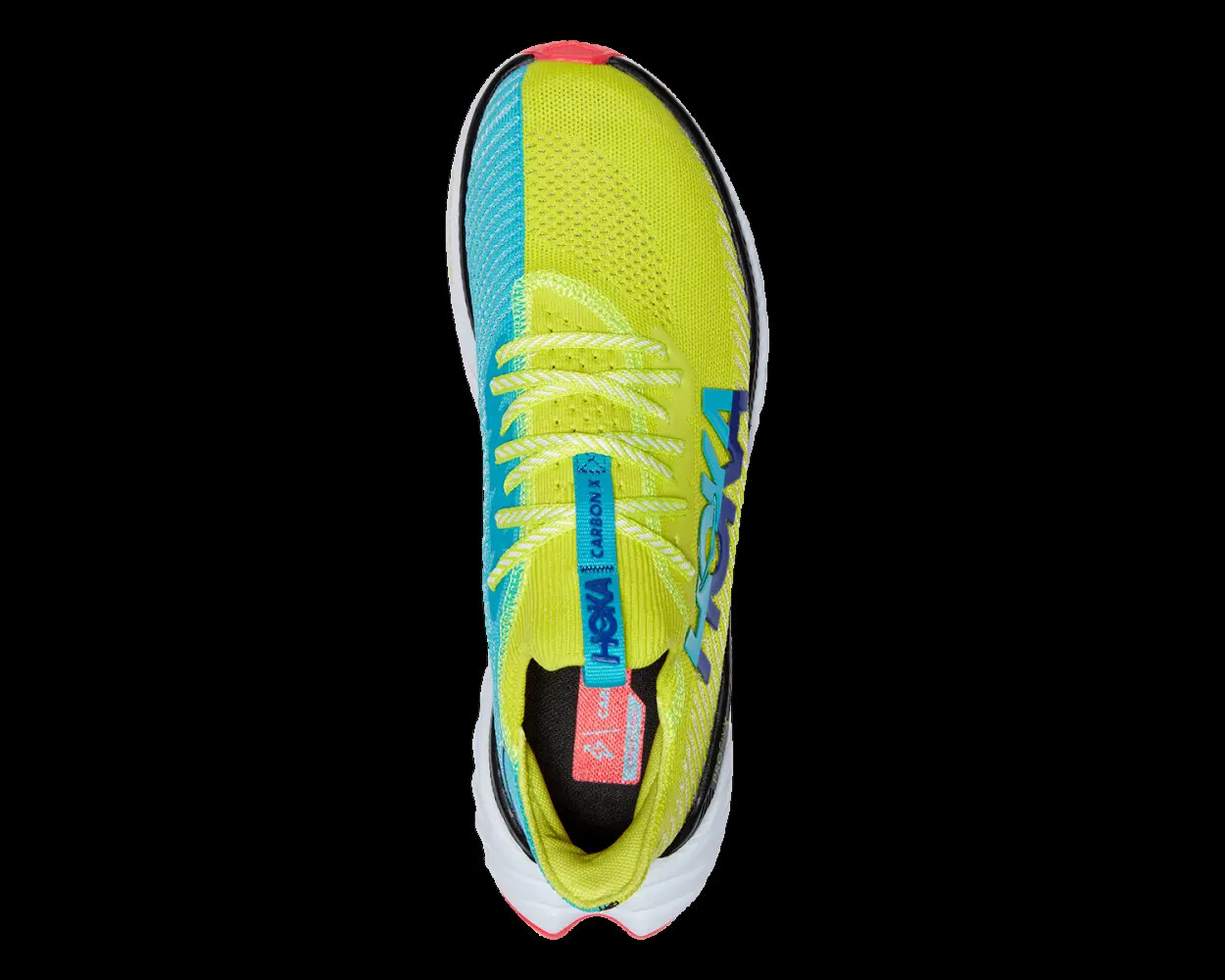 Pre-owned Hoka 11.5 Mens  One One Carbon X 3 Zest Pack Evening Primrose Scuba Blue In Yellow
