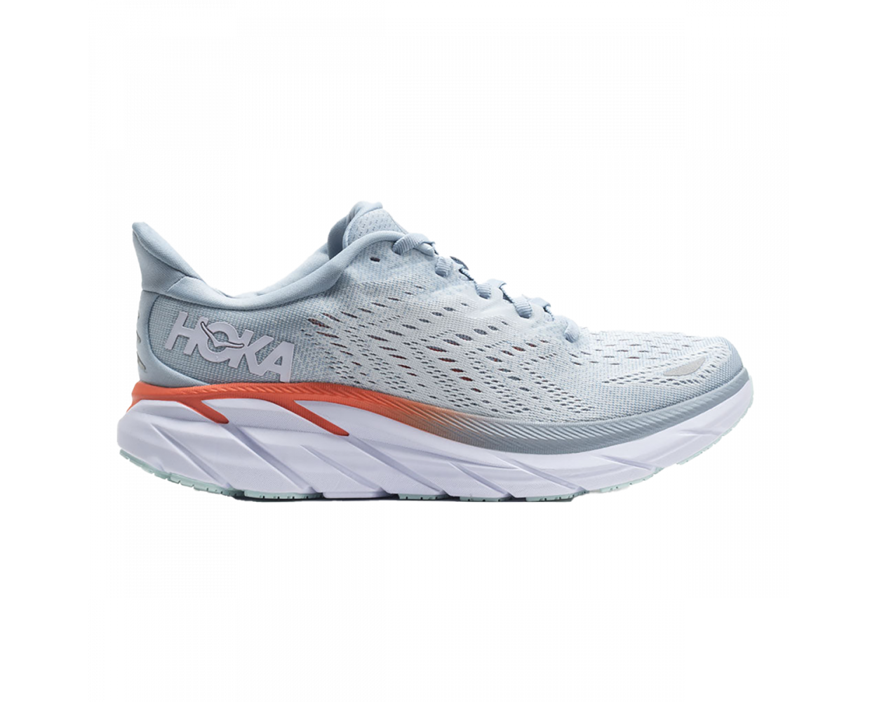 

HOKA ЖЕНСКИЕ Кроссовки CLIFTON 8 Blue Fog Plein Air для бега, Синий