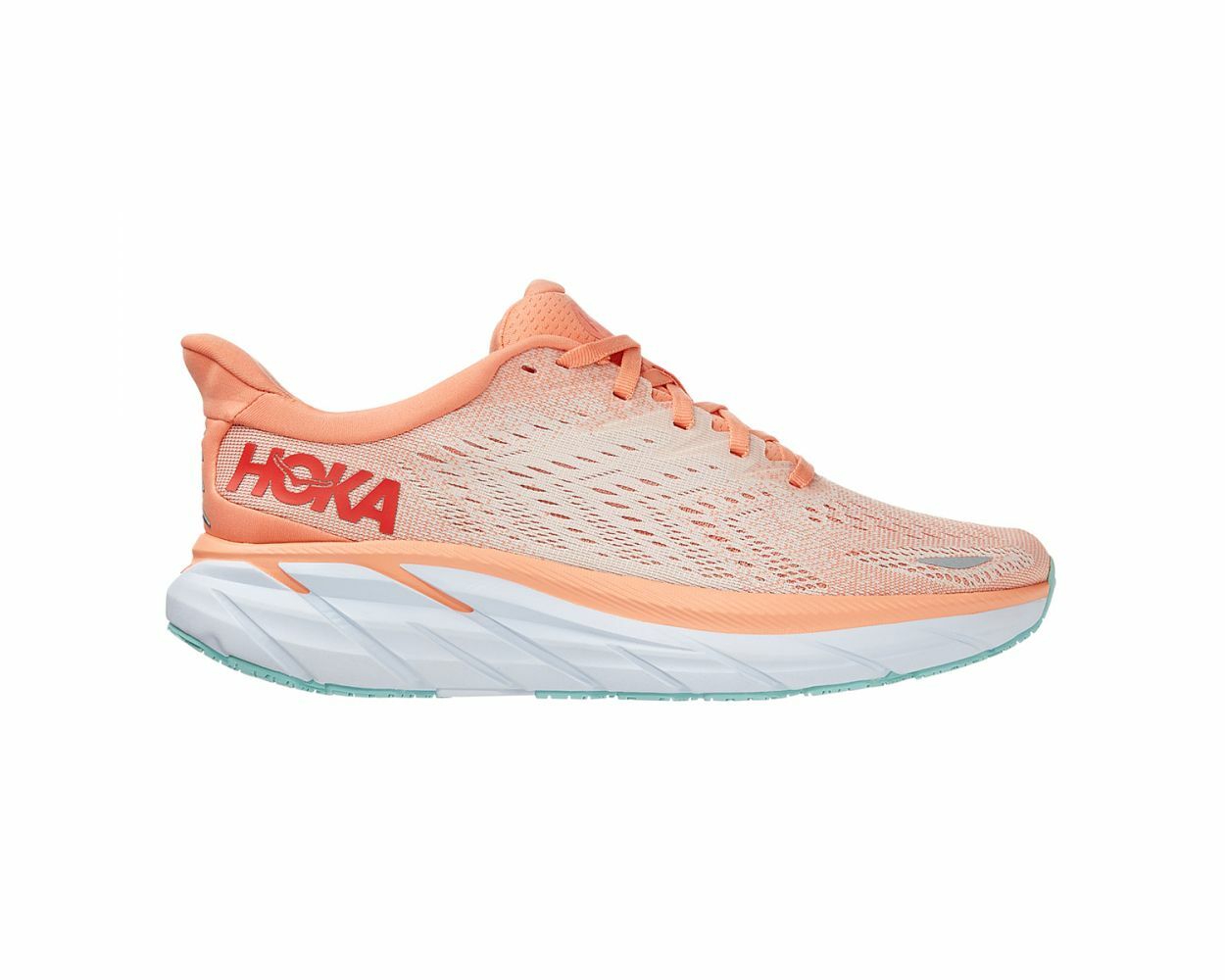 Кроссовки HOKA WOMENS CLIFTON 8 Cantaloupe Silver Peony