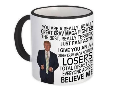 Gift Mug : for Krav Maga Fighter Donald Trump Great Funny