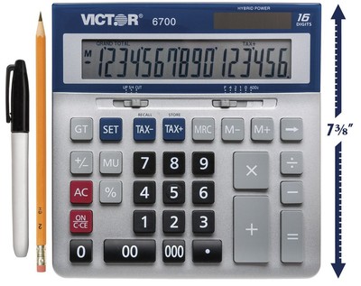 Victor 6700 16-Digit Extra-Large Desktop Calculator (vct-6700) (vct6700)