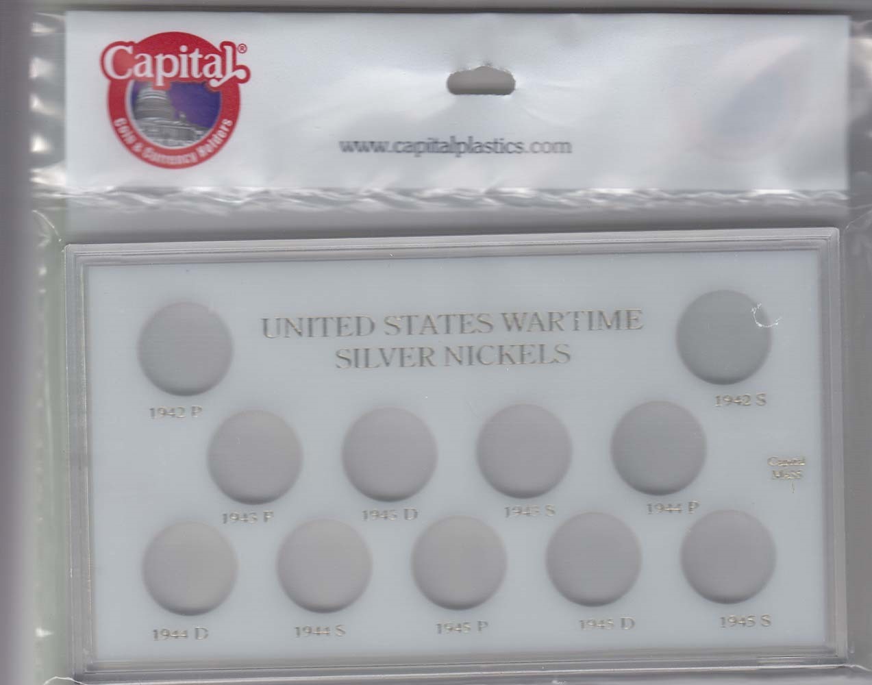 Capital Holder For 7 US Proof Sets Of 5 Coins Black Display Case Collector Gift
