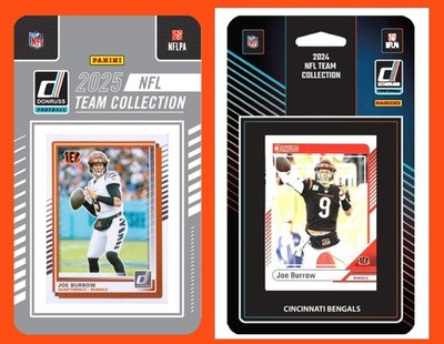 2025 2024 Donruss NFL Factory Sealed Team Set 2 Pack Cincinnati Bengals Joe Burr
