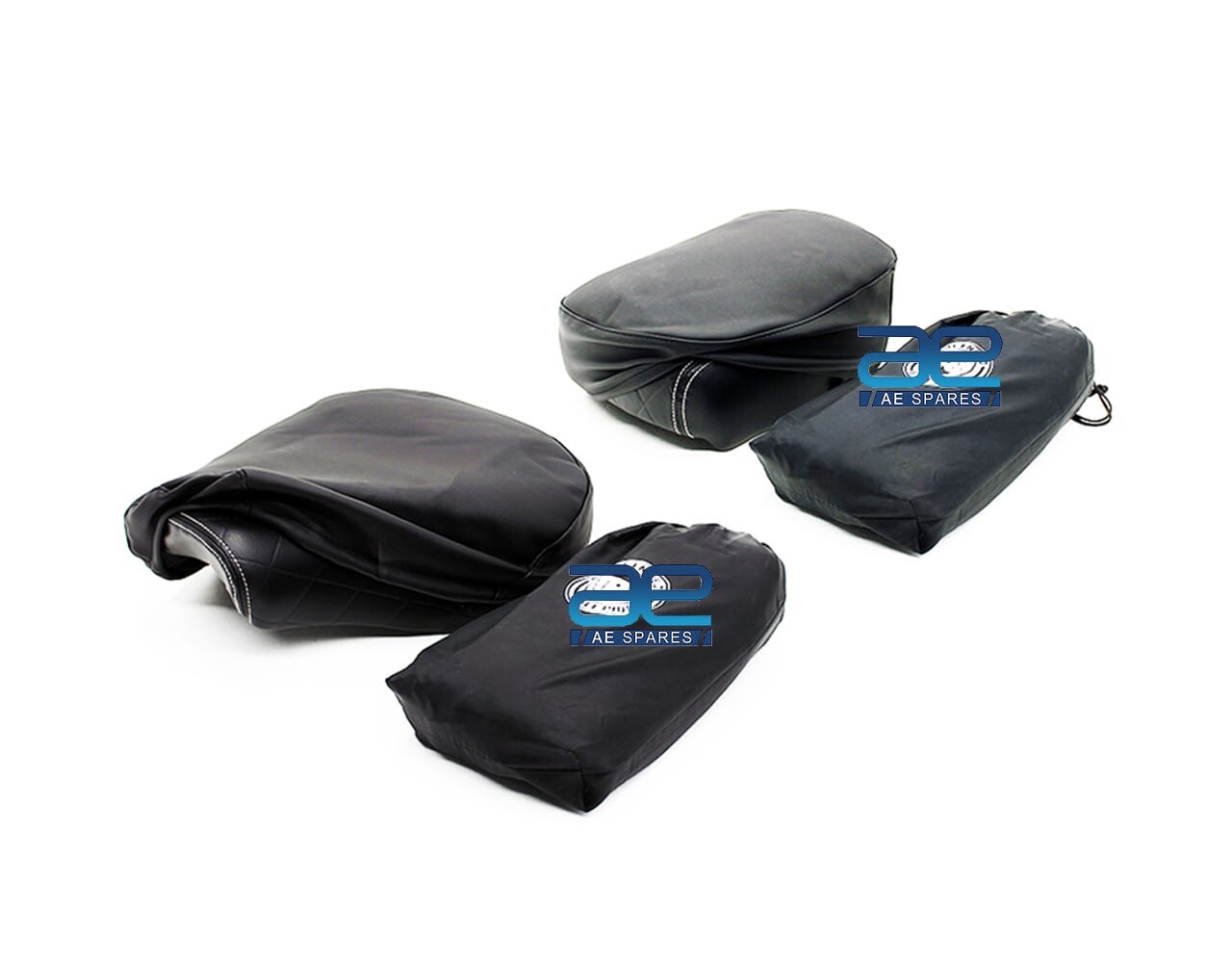 For Royal Enfield 350 UCE, Classic 500 UCE Rider & Passenger Seat Cover 