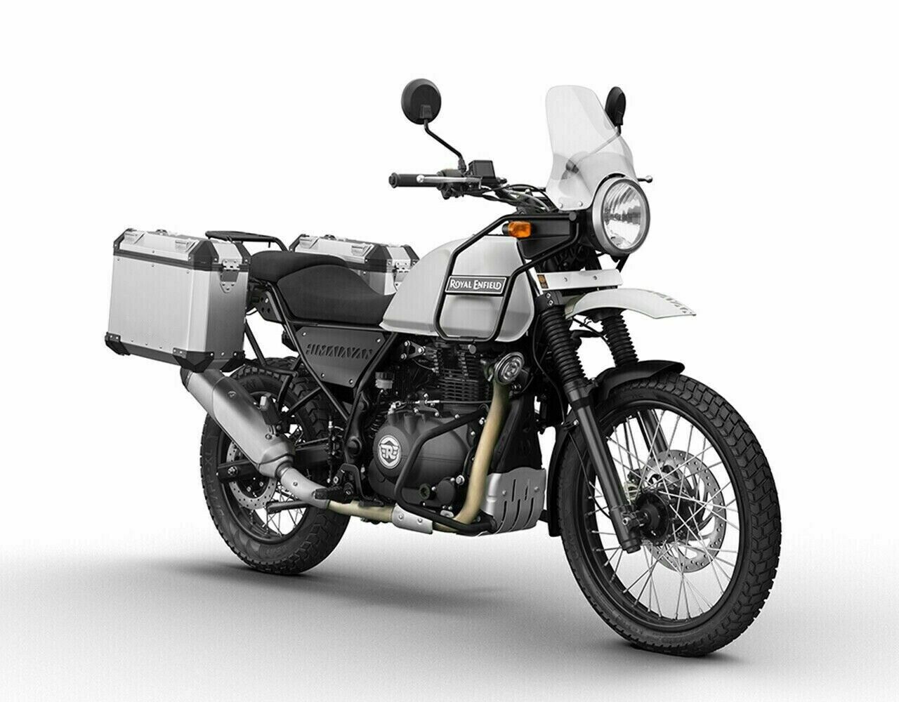 Fits Royal Enfield Himalayan 411 Panniers & Rails Set with Free Oil Filter