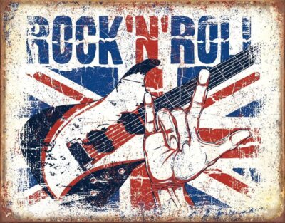 New Tin Signs Rock N Roll Sign 2194