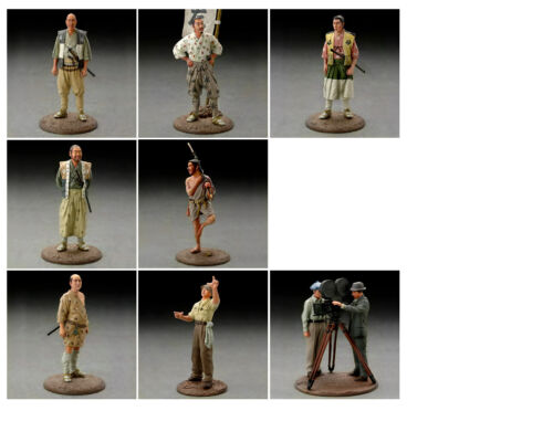 Akira Kurosawa Seven Samurai Complete 8 Figure Set  Import  (Color) US SELLER