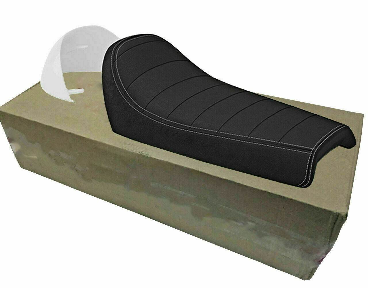 Fits Royal Enfield GT Continental 650 Twins Single Rider Seat With White Cowl