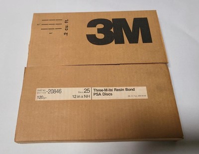 50 Discs Three-M-ite Resin Bond PSA Disc 120 Grit Brand New