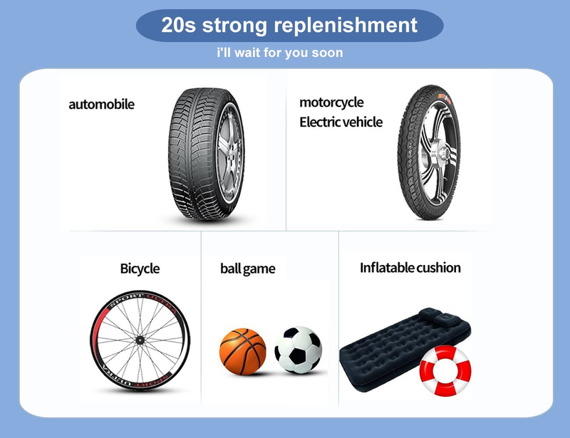 Portable Air Compressor Tire Inflator,10000Mah Air Pump 150PSI Electric Air Pump
