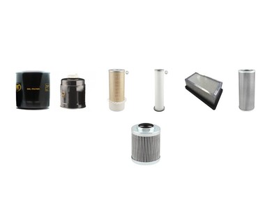 Filter Service Kit Fits CASE (POCLAIN) WX 120 w/Perkins Eng. 2002-
